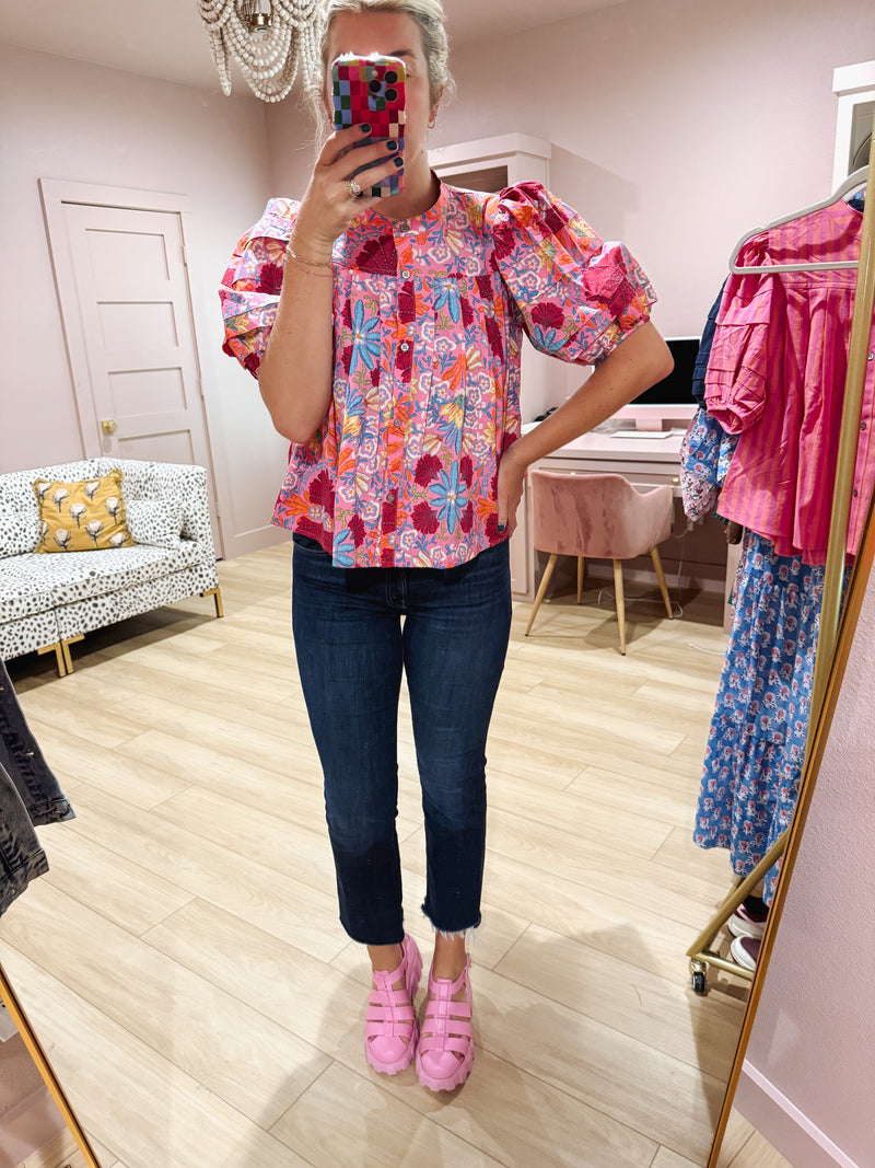 Drops of Pink Top