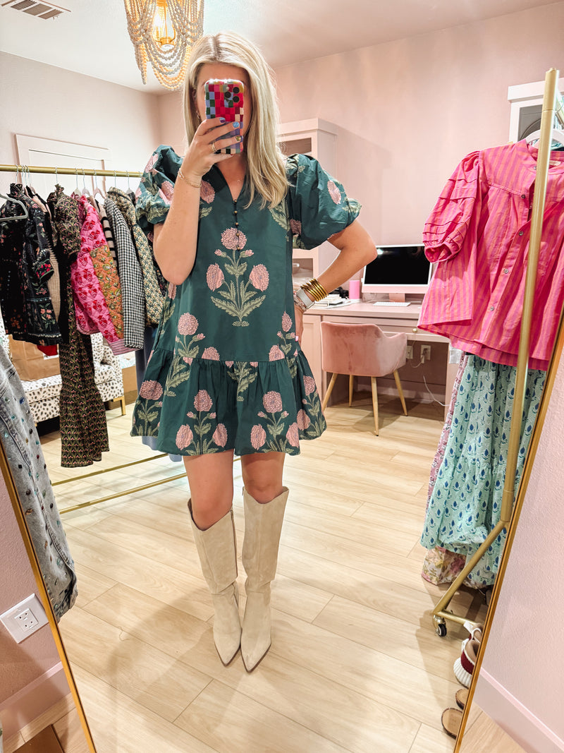 The Kensington Dress//Green