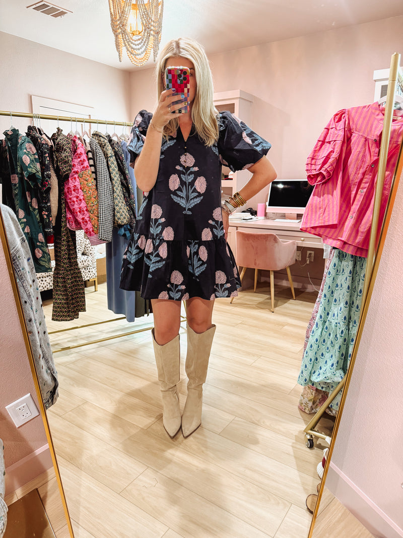 The Kensington Dress//Navy