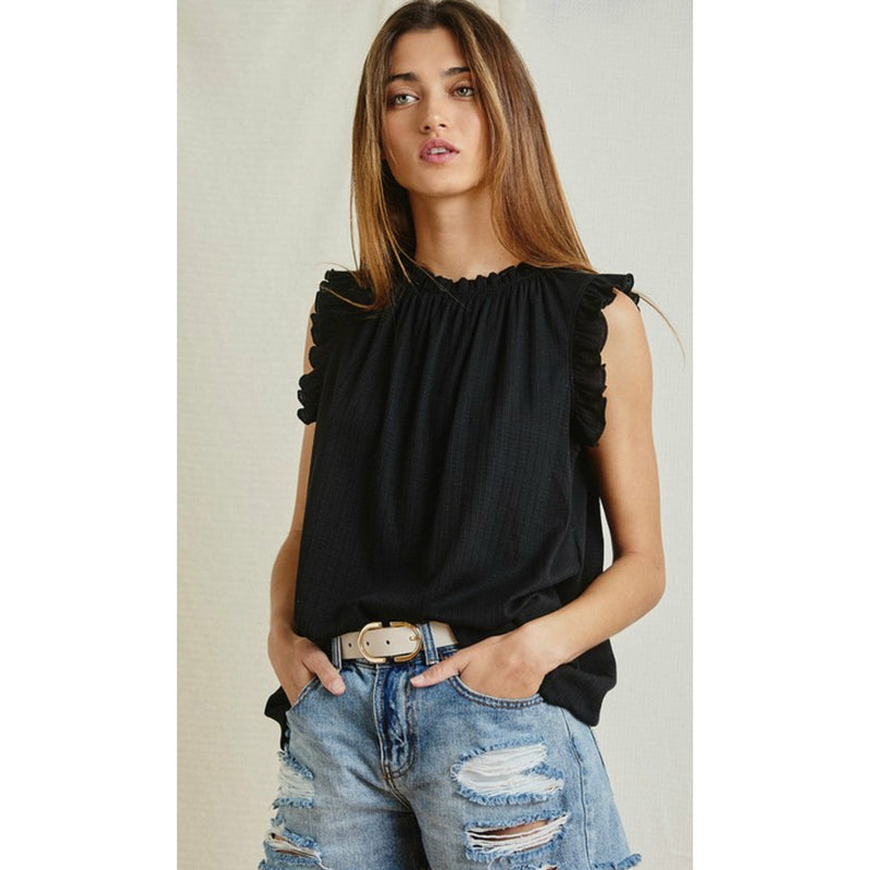 All Smiles Ruffled Top