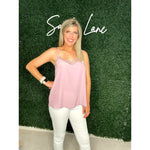 Florence Lace Tank-Dusty Pink